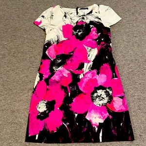 Milly Bergdorf Goodman, dress, size 10, black pink white purple colored